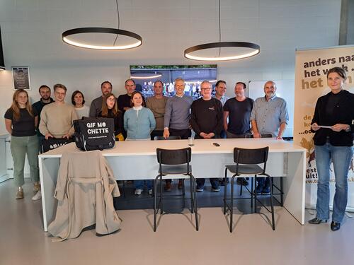 De testkaravaan bij Boplan